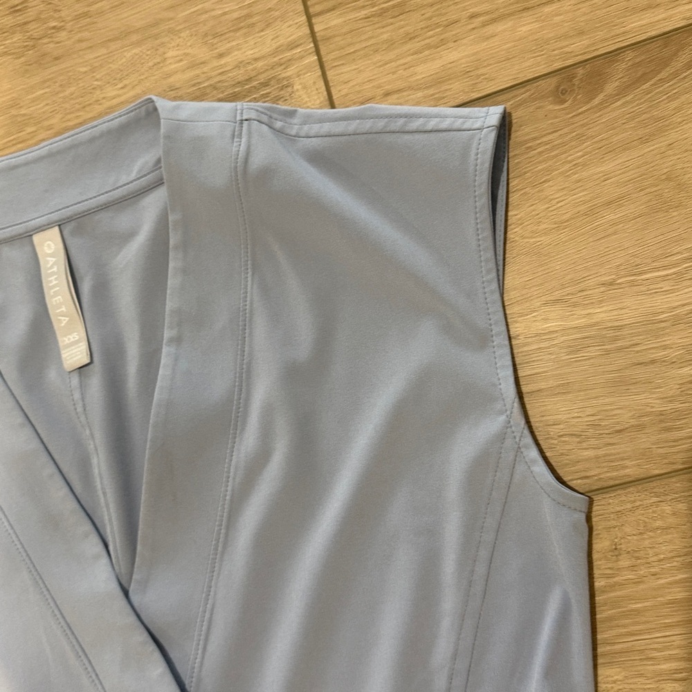 Athleta Marlow Romper in a blue gray color size xsmall NWOT - Picture 5 of 8
